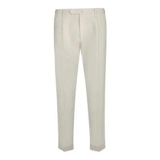 Dell'Oglio Suit Trousers, male, White, Size: L Scilla Straight Trousers
