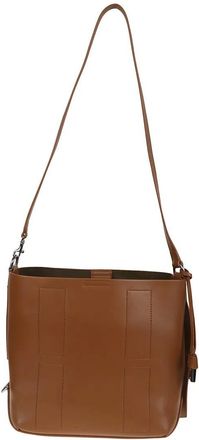 Hogan Hobo Bags - Soft Calfskin Hobo Shoulder Bag With Removable Pou - Gr. unisize - in Braun - für Damen