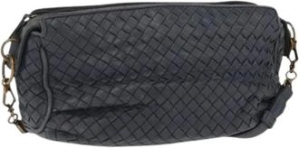 Bottega Veneta Pre-owned Cross Body Bags, female, Blue, Size: ONE SIZE Pre-owned Vintage Shoulder Bag