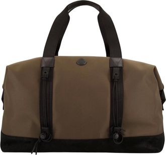 Moncler Tassen, Heren, Bruin, ONE Size, Leer, Tech Duffle Reistas Bruin