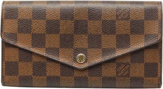 Louis Vuitton Brown Pvc Leather Long Wallet (Bi-Fold) (Pre-Owned)