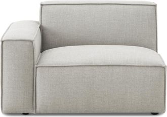 Castlery Jonathan Left Arm Sofa, Performance Twill Dove Grey, Modular, Low-Profile for Castlery