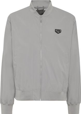Philipp Plein Nylon Bomber Jacket Men in Grey at Nordstrom, Size Xxx-Large