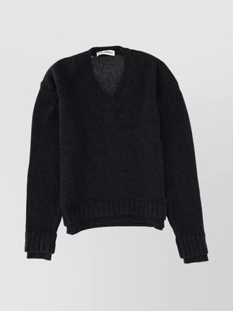 Our Legacy merino wool oversized v-neck jumper