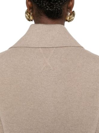 Bottega Veneta Cashmere Polo Shirt - Beige