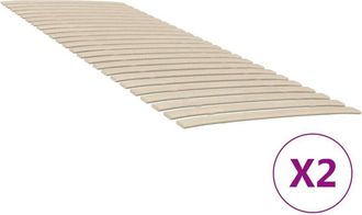 vidaXL Furniture Limited - Recambios de l&aacute;minas de cama con 48 l&aacute;minas