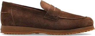 Hogan Schoenen, Heren, Bruin, 42 1/2 EU, Su&egrave;de, Su&egrave;de Loafers