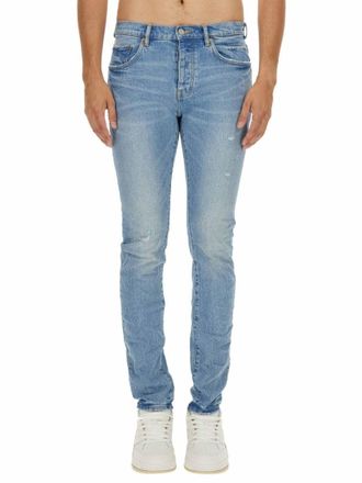 Purple Vintage Abrasions Jeans