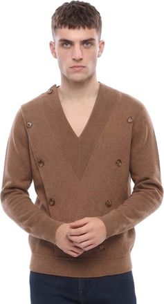 Burberry Brown V Neck Sweater