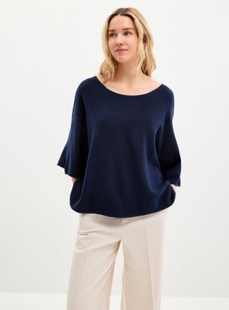 Contemporaine Womens Oversized boxy-fit boat-neck sweater Exclusive collection from Italy