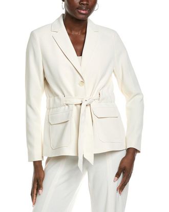 Kenneth Cole Belted Patch Pocket Jacket