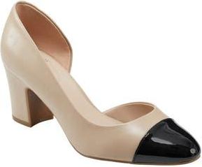 Bandolino Laynier dOrsey Pump in Light Natural/Black Patent at Nordstrom Rack, Size 9.5