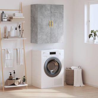 vidaXL Armario De Pared Gris Hormig&oacute;n 69,5x34x90 Cm Vidaxl
