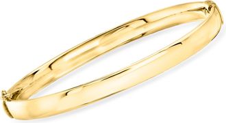 Ross-Simons 18kt Gold Over Sterling Polished Bangle Bracelet