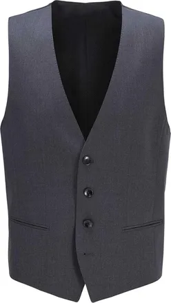 HUGO BOSS Heren Wilson Virgin Wool Gilet (Donkergrijs)
