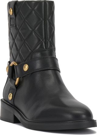 Vince Camuto Amais Quilted Moto Boot in Black at Nordstrom, Size 10 Regular Calf M