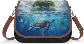 Generic Sea Turtles Crossbody Bags for Women Shoulder Messenger Bag Purse Handbags