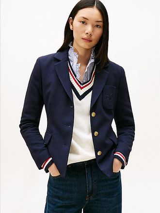 Tommy Hilfiger TH Crest Embroidery Slim Fit Blazer