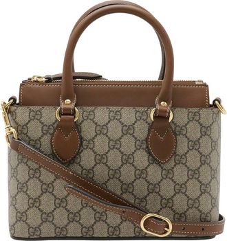 Gucci Gg Supreme Mini 2Way Handbag (Authentic Pre-Loved)