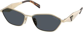 Prada PR D50S ZVN70B Womens Sunglasses Gold Size 57