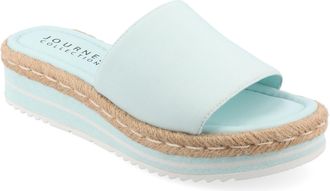 Journee Collection Women & apos;s Rosey Medium and Wide Width Espadrille Sandals