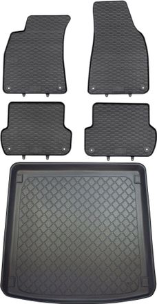 OEM Juego De Alfombrillas De Goma Para Coche Y Maletero Para Audi A4 B6 B7 Kombi (noviembre De 2001 A Marzo De 2008)
