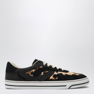 Dolce & Gabbana DG Sailing sneakers in pony hair with leopard print