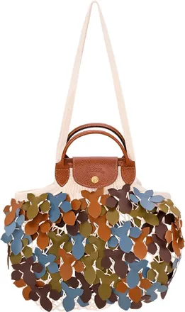 Longchamp Le Pliage Filet Camo Large Mesh Bag