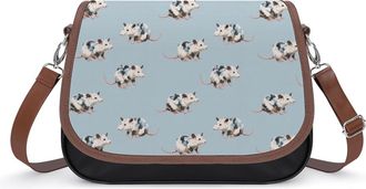 Generic Opossum Womens Crossbody Bag Fashion Shoulder Handbags Message Tote Bag with Adjustable Strap