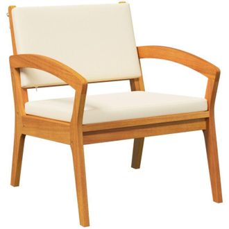 vidaXL Vidaxl - Silla De Jard&iacute;n 2 Pcs Marr&oacute;n Madera Maciza De Acacia