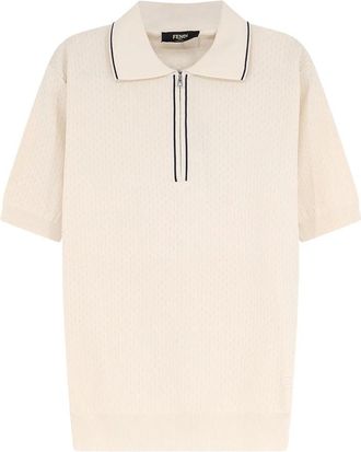 Fendi Tops, Heren, Beige, XL, Polo Shirts