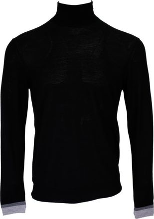 Lords of Harlech Ronald Merino Wool Turtleneck Sweater in Black at Nordstrom, Size Xx-Large