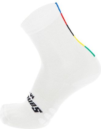Santini UCI Official Cycling Socks Velosocken - Unisex | wei&szlig;