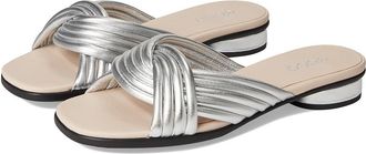 Ecco Sculpted Alba 25 Slide Sandal Womens Sandals Pure Silver : EU 41 (US Womens 10-10.5) M, Leather