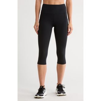 Marika Uma High Waist Capri Leggings in Black at Nordstrom Rack, Size X-Large