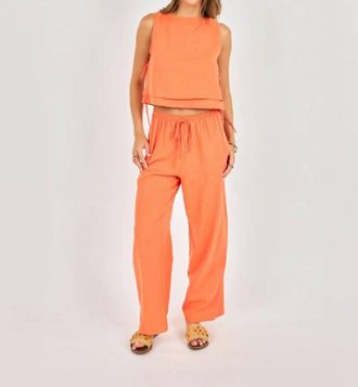 Sadie & Sage Good Days Pants In Orange
