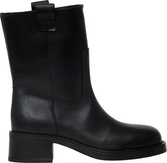 Alohas Rajan Boot - Dames - Laarzen met Hak - Zwart - 40 EU - Leer - Schoenen