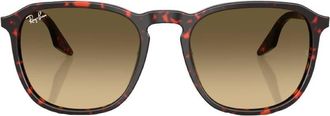 Ray-Ban Brown Gradient Square Unisex Sunglasses RB2203 14290A 55