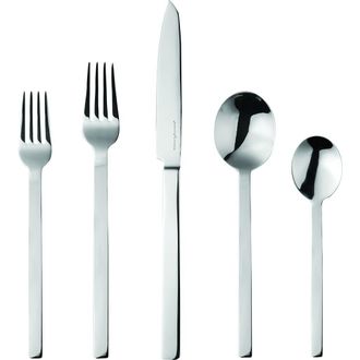 Mepra Stile By Pininfarina Flatware Set with Steak Knife - 20 Pieces in Silver at Nordstrom