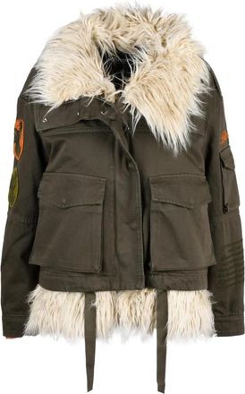 Dondup Canvas jas - Dames - Jassen - Groen - S - Katoen - Jassen