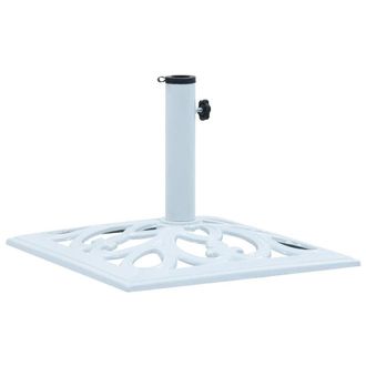 vidaXL Umbrella Base White 26.5 lbs 19.3 Cast Iron, 47867