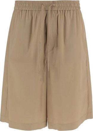 Darkpark Bermuda Shorts met Trekkoord - Heren - Korte Broeken - Beige - S - Katoen - Korte Broeken