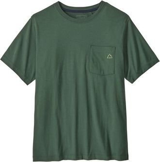 Patagonia Fitz Roy Massif Pocket Tee T-Shirt f&uuml;r Herren | oliv