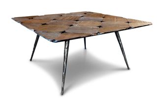 PIB Mesa de centro de madera marron