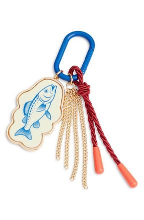 Chelsea28 Fish Cluster Bag Charm in Blue Multi- Gold at Nordstrom