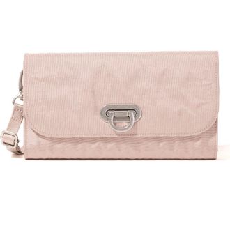 Baggallini Coastal Flip Lock RFID Phone Wallet Crossbody Bag in Blush Shimmer at Nordstrom