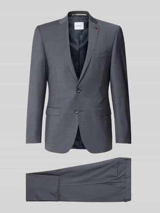 Roy Robson Slim Fit Anzug aus Woll-Mix in unifarbenem Design in Anthrazit, Gr&ouml;&szlig;e 102