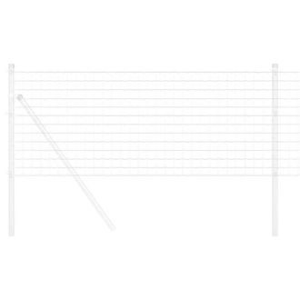 Berkfield Home Modern Euro Fence 0.6x25 m Galvanised Steel in Silver