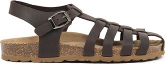 Celtic & Co. Fishermans Flat Sandal in Ebony at Nordstrom, Size 12