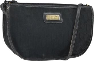 Dior Pre-owned Trotter Canvas Schoudertas - Dames - Vintage Schoudertas - Zwart - ONE Size - Leer - Vintage